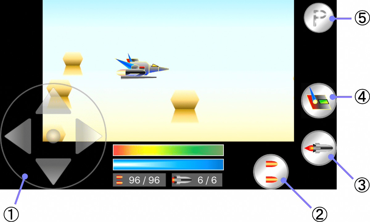 GAME SCREEN (controller fighter plane)
